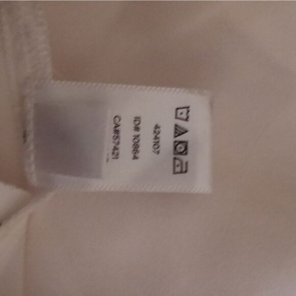 Loft White Split Neck Top - Picture 7 of 7